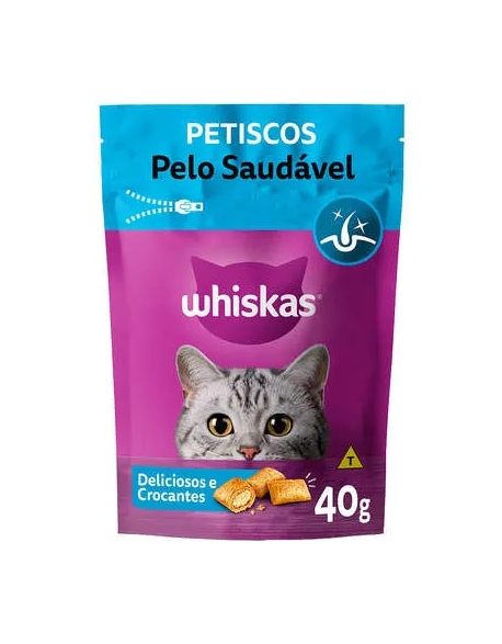 Whiskas Temptations Pelo Saudável 40g