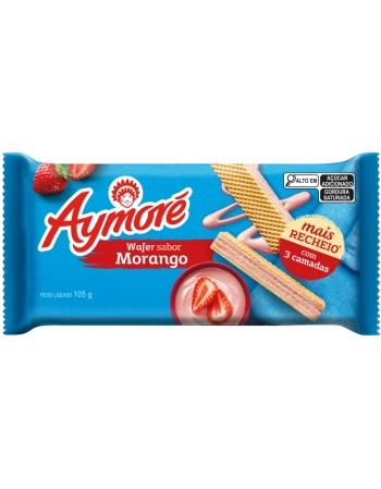 Aymoré Waffer Morango 105g