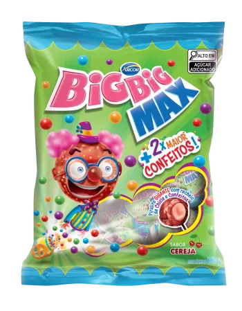Pirulito Big Big Max Confeitos 600g