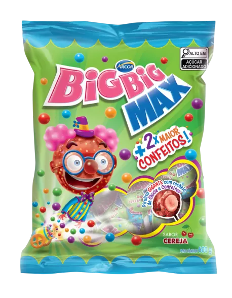 Pirulito Big Big Max Confeitos 600g