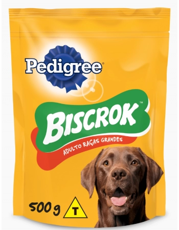 Biscoito PEDIGREE® BISCROK® Adulto Raças Grandes 500g