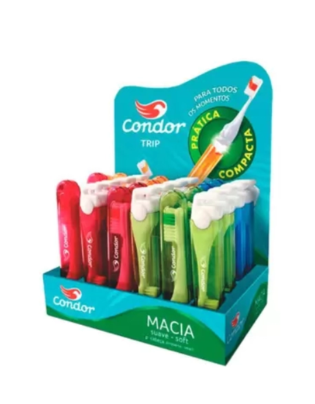 Escova Dental Condor Trip Macia Leve 24 Pague 20