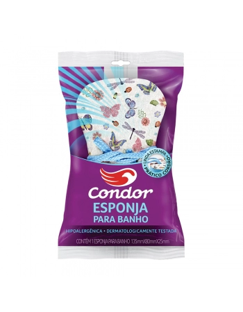 Esponja para Banho Decorada com Cordão Condor