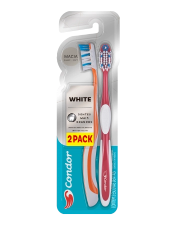 Escova Dental Condor White 2Pack Macia