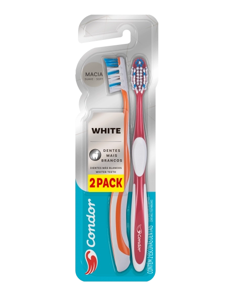 Escova Dental Condor White 2Pack Macia