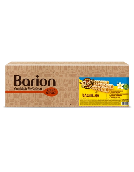 Tubetes® Rolinho de Wafer Baunilha Barion 1 kg