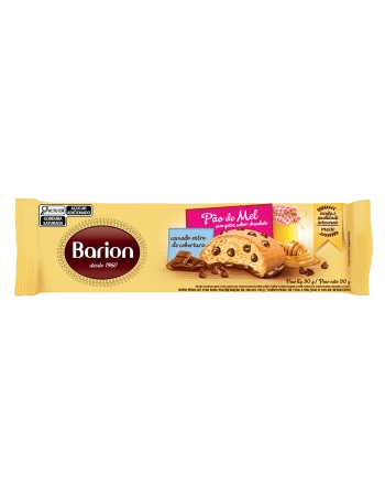 Pão de Mel Com Gotas Sabor Chocolate Barion 90g