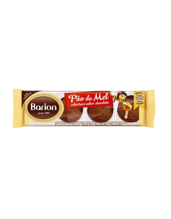 Pão de Mel Cobertura Sabor Chocolate ao Leite Barion 90g