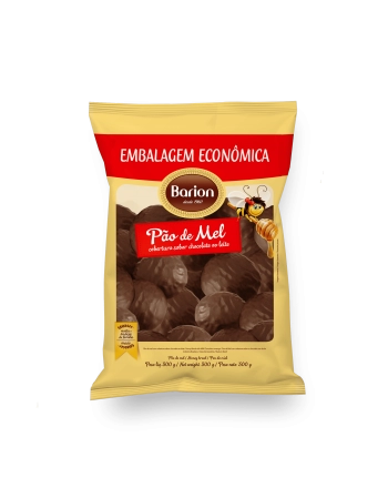 Pão de Mel Cobertura Sabor Chocolate ao Leite Barion 300g