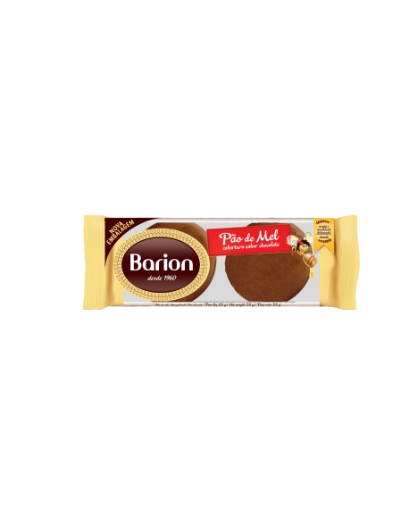 Pão de Mel Cobertura Sabor Chocolate Barion 23g