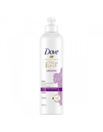 Dove Creme Pentear Com Óleo de Coco Liberdade Dos Cabelos Texturas Reais 355ml