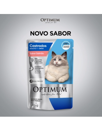 OPTIMUM SACHE CAT AD CASTRADO SALMAO 85G (40)