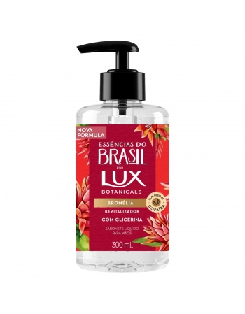 UNI LUX SABONETE LIQ GLI ESS BR MAOS BROMELIA OLEO COPAIBA 300ML (12)