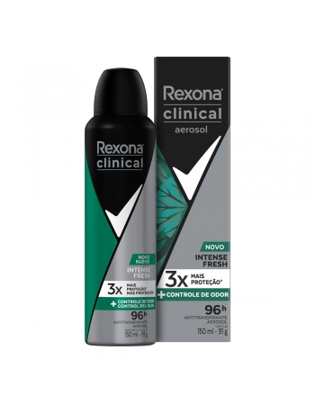 UNI REXONA AERO CLINICAL INTENSE FRESH 96H 150ML (12)