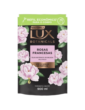 UNI LUX SABONETE LIQ ROSAS FRANCESAS 12H REFIL ECONOMICO 900ML (12)