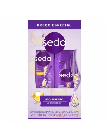 UNI SEDA SH+COND VIT C, O. MACADÂMIA E PROTEÍNA LISO PERFEITO 300/190ML (15)