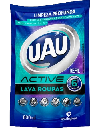 UAU LAVA ROUPAS LIQUIDO ACTIVE 800ML (18)