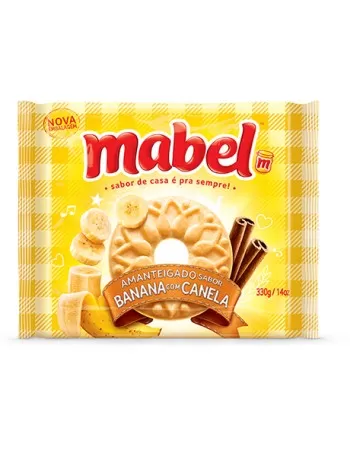 Biscoito Amanteigado Mabel Banana com Canela 330g
