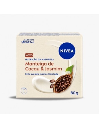 NIVEA SABONETE BARRA VEGETAL MANTEIGA DE CACAU & JASMIM 80G