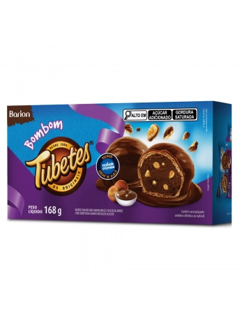BARION BOMBOM TUBETES NUTCREAM COB SABOR CHOC 12X168G