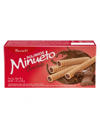KN ROLINHO WAFER MINUETO CHOC. 40G