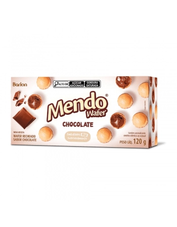 Mendo Bolinhas de Wafer Recheado de Avelã e Chocolate Barion 120g