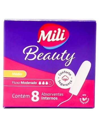 MILI ABSORV INTERNO BEAUTY MEDIO 8 UNID