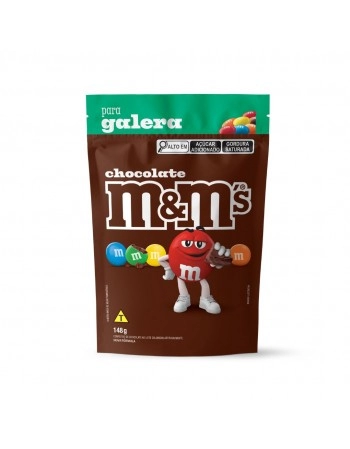 M&M'S CHOCOLATE AO LEITE POUCH 148G