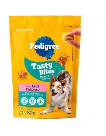 PED TASTY BITES LEITE 80G