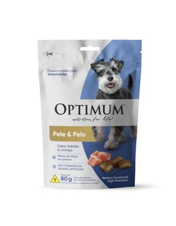 OPTIMUM PETISCO DOG PELE & PELO 80G