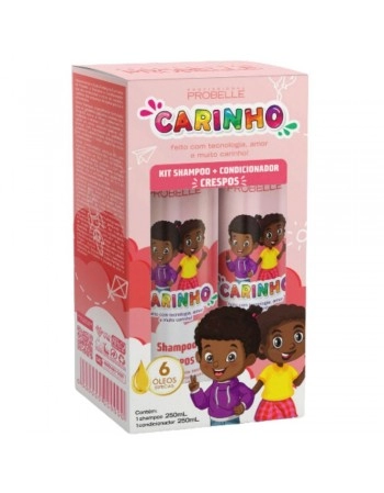 PROB KIT SHP + COND INFANTIL CARINHO CRESPO 250/200ML