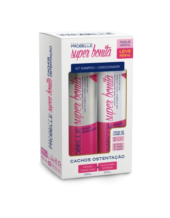 PROB KIT SHP + COND SUPER BONITA CACHOS OSTENTAÇÃO 250/200ML