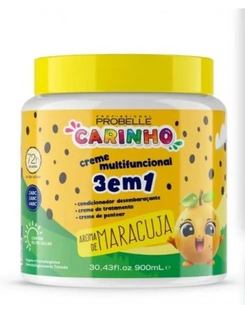 PROB CREME CARINHO 3 EM 1 MARACUJÁ PROBELLE 900ML