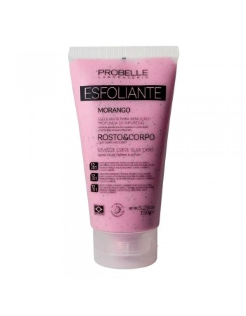 PROB ESFOLIANTE DE MORANGO ROSTO E CORPO 150G
