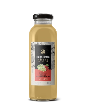 SUCO MISTO DE MAÇÃ E UVA BRANCA INT.HUGO PIETRO NOBRE COLHEITA 300ML