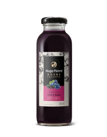 SUCO MISTO DE UVA TINTO INT. E AÇAÍ HUGO PIETRO NOBRE COLHEITA 300ML