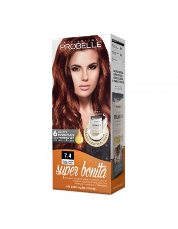 PROB COLORAÇÃO SUPER BONITA 7.4 LOURO MÉDIO ACOBREADO
