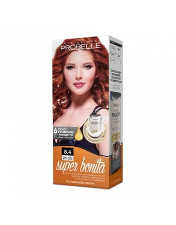 PROB COLORAÇÃO SUPER BONITA 8.4 LOURO CLARO ACOBREADO 