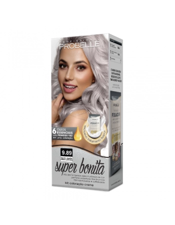 PROB COLORAÇÃO SUPER BONITA 9.89 LOURO MUITO CLARO PÉROLA 