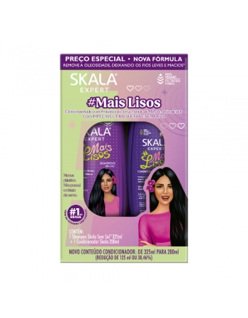 Skala Shampoo + Condicionador Mais Lisos 325|200ml