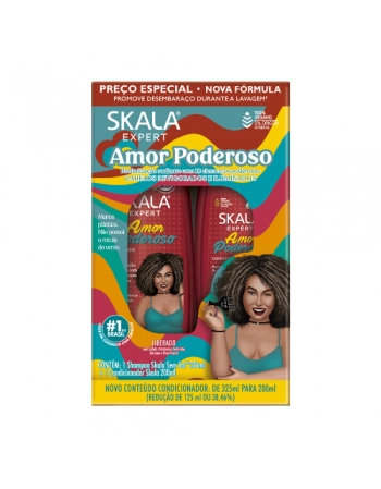 Skala Kit Shampoo + Condicionador Amor Poderoso 325|200ml