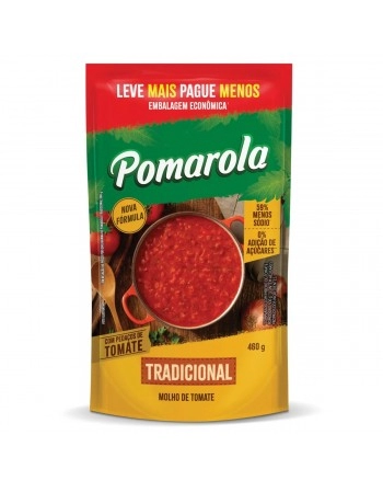 POMAROLA MOLHO TOMATE TRADICIONAL 460G