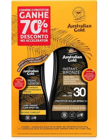 BOTI AG PROMOPACK PROT SOLAR SPRAY FPS30 237G + BRONZER ACELERADOR 125G 