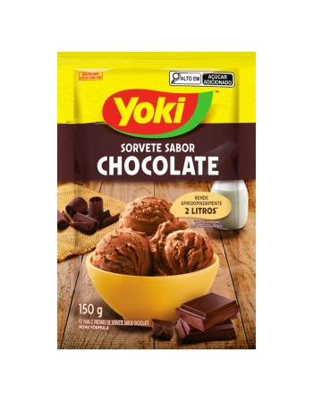YOKI PÓ P/ SORVETE CHOCOLATE 150G