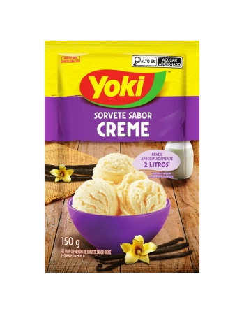 YOKI PÓ PARA SORVETE CREME 150G