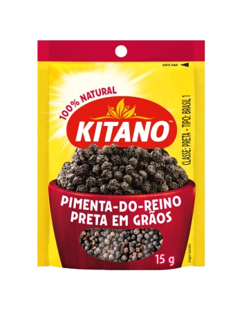 PIMENTA DO REINO PRETA GRÃOS KITANO 15G 