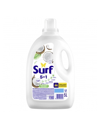 Lava Roupas Líquido Surf Cuidado do Coco Galão 5L