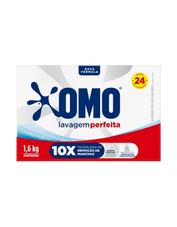 Lava Roupas Pó Omo Lavagem Perfeita Caixa 1,6kg