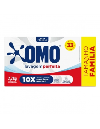 Lava Roupas Pó Omo Lavagem Perfeita Caixa 2,2KG