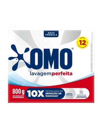 Lava Roupas Pó Omo Lavagem Perfeita 800G 